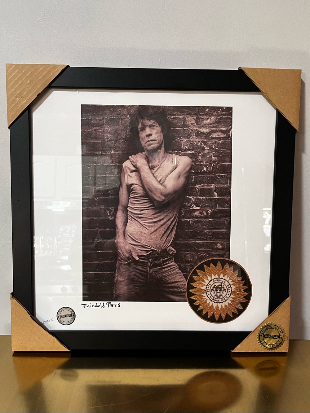 Mick Jagger Framed Wall Art Limited Edition Fairchild Paris Print 322/1000